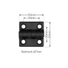 Plastic Hinge 50 x 50 mm Folding Hinge Screw-On Hinge