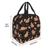 Nmbvcxz Lunch Box Capybara Insulated Lunch Bags for Women Men