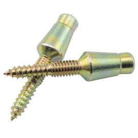 Pro Bamboo Kitchen 6PCS Door Hinge Security Screws 1.7 Inches Long Self Tapping Color Zinc Cross Recessed Double Tooth Security Screws Door Pin Security Screws for Shutters Door Hinges Wooden Door