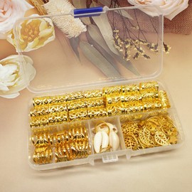 102 Pieces Dreadlocks Loc Hair Jewelry for Women Braids Hair, 20 Pieces Loc Jewelry Accessories for Braiding Hair, Big Braids Hair Rings for Dreadlocks