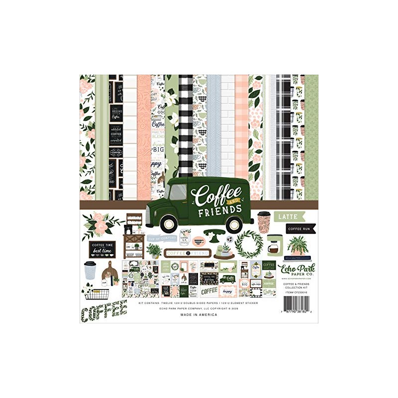 Echo Park Paper Company Coffee & Friends Collection Kit Paper