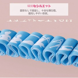 Ballet Stretch Bands Training 10 Level Strength Loop Bands Stretching Equipment for Dancers, Ballerinas, Cheerleaders, Gymnastics, Pilates, Yoga, Dance Stretching, Advanced Handsfree, Flexibility