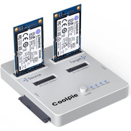 Coolpie 3-in-1 SSD Cloner for NVME/SATA、mSATA、SATA 2.5''SSD/HDD 3.5'' HDD Duplicator