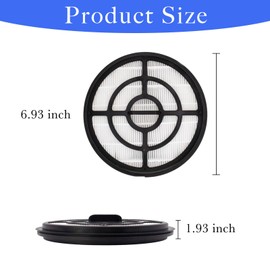 2 Pack 49-90-1963 Replacement Filter Compatible with Milwaukee M18 3 In 1 Backpack Vacuums 0885-20 & 0885-21HD