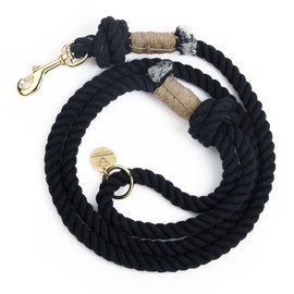 Black Rope Leashes for Dogs Rope Dog Leash Rope Cute Dog Leash Braided Dog Leash Cotton Rope Leash for Medium Dogs Large Dogs 5FT Organic Cotton