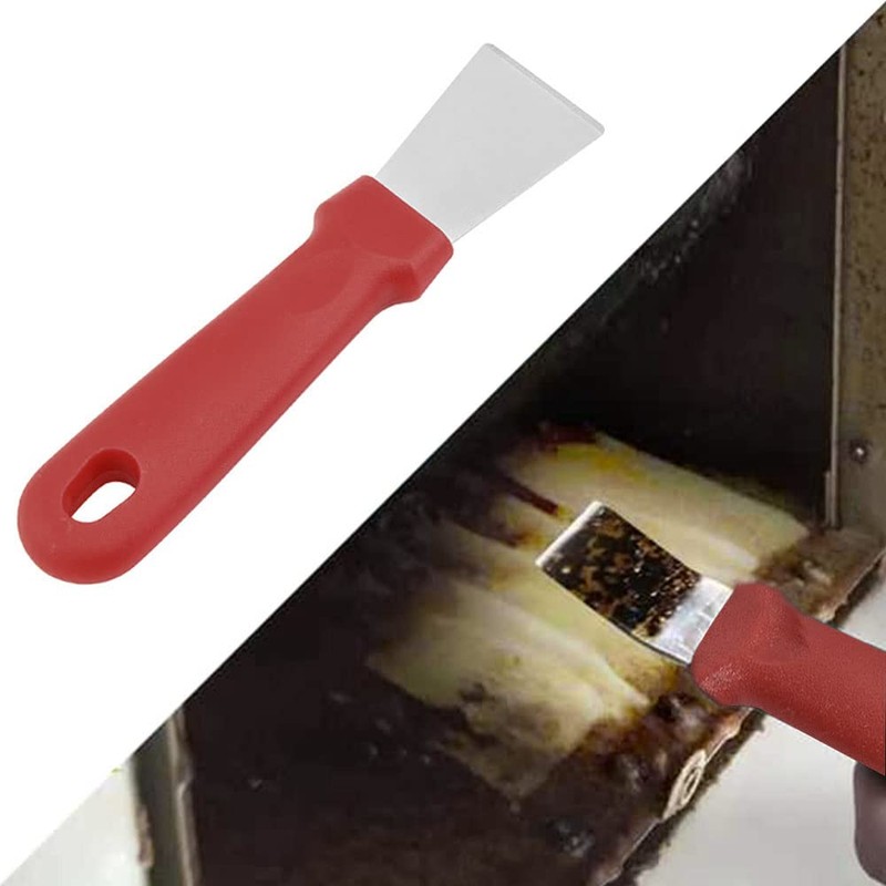 2 Pcs Cleaning Scraper Oven Cleaning Utensils Stainless Steel Scraper