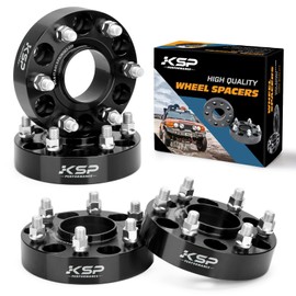 KSP 6X5.5 Wheel Spacers for Ram 1500 2019-2024,1.5"(38mm) Real Forged Hub Centric Tire Spacer with 77.8mm Hub Bore M14x1.5 Studs/Bolts fit for 6X139.7mm Dodge Ram 1500,Package of 4pcs Black