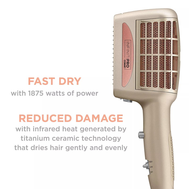 CONAIR SD12FF INFINITIPRO BY CONAIR 4-in-1 Frizz Free Styling Hair