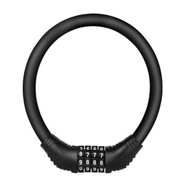 Bike Lock High Security 4-Digit Combination Password Bike Lock Resettable Combination Password Bike Lock Portable Outdoor Anti Theft Bike Combinations Lock for Bicycle Moto