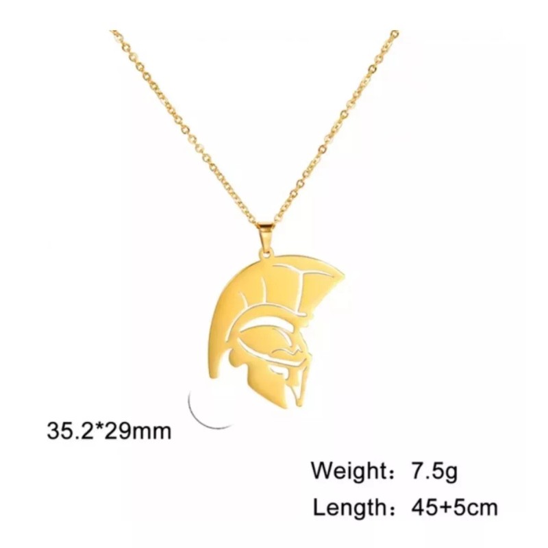 Jextech Montables Collar Clásico Mínimalista Espartano Guerrero Troya Detalle