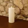 Lumineo Battery Operated Cream 7.5 in Wax Candle, Warm White