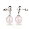 Schöner SD, Shiny Jewellery Set with 10 mm Pearl Earrings