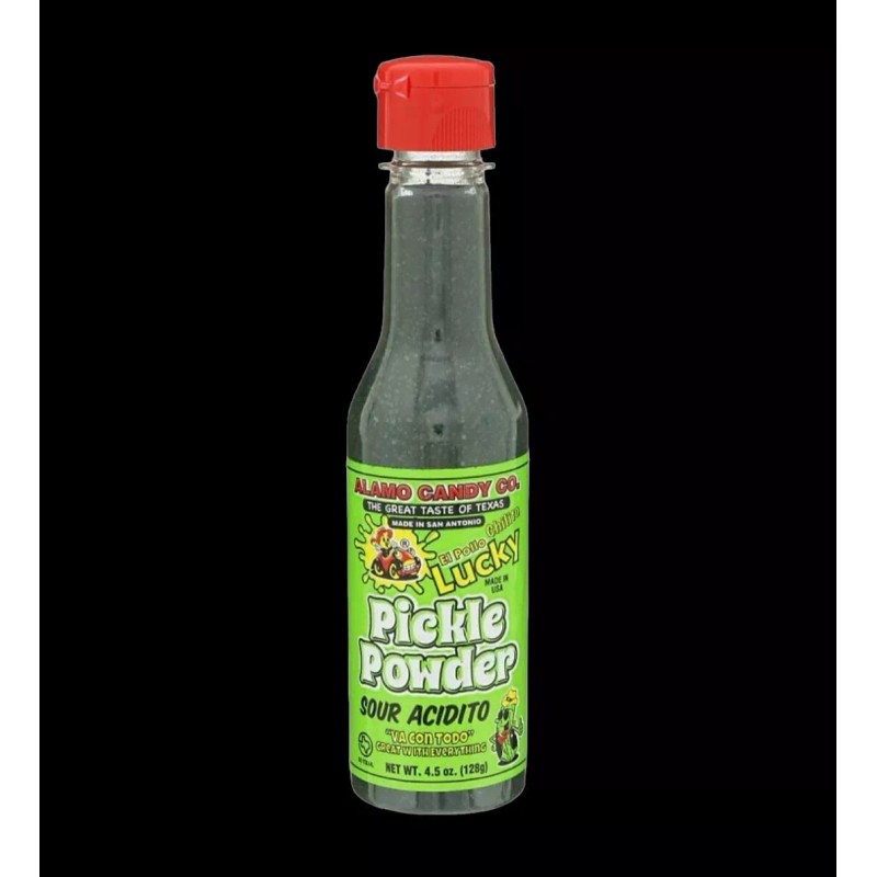 Alamo Candy Sour Pickle Powder 4.5oz Bottle Great With Everything