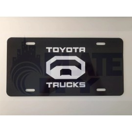 Toyota Trucks Metal Plate novelty vanity Black plate