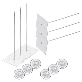 PATIKIL 150mm Self Stick Insulation Pins, 50Sets 2in Self Locking Washers Aluminum Insulation Hangers Cap Round Washers for Foam Board Wall Floor Ceiling