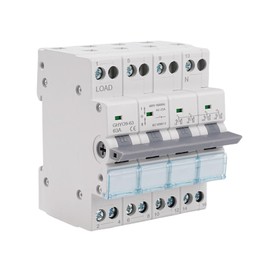 Jadeshay Dual Power Transfer Switch,63A 230VAC Manual Transfer Switch Power Manual Conversion Isolating Switch Electrical Selector Switch GYHO9-70