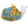 Solar Snail Statue Waterproof Cute Snail Figurine Succulents Garden Ornament