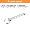 sourcing map 10Pcs 6mmx45mm Quick Release Pins, Carbon Steel Marine