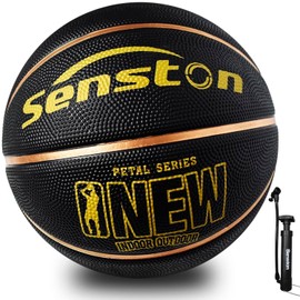 Senston Basketball #6 Indoor and Outdoor Basketball for Kids and Teens Competition Training with Pump