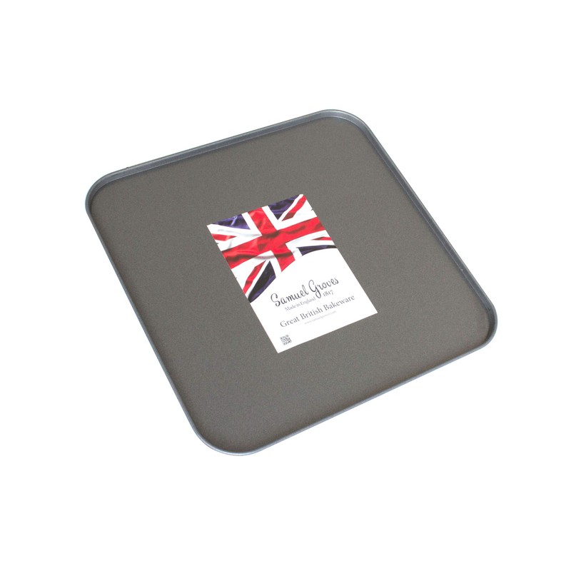 2X 31cm Square Oven Baking Tray, Superior Double Coated Non