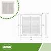 Amig - Square Aluminium Ventilation Grille with Mosquito Net |