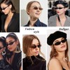 Dollger Retro Rectangle Sunglasses for Women Small Clout Goggles Fashion