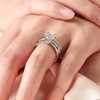 Blongme Wedding Engagement Rings Set for Women 925 Sterling Silver