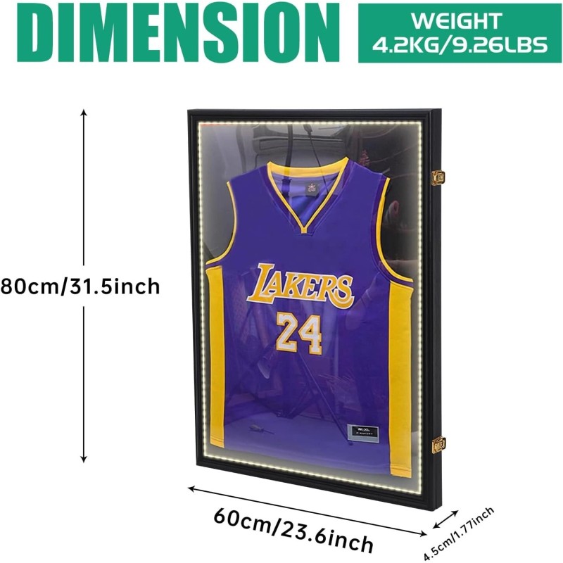 Jersey Frame, Jersey Shadow Box Display Case Jersey Frame Display