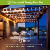 Mlambert 96Ft(2x48Ft) Solar String Lights, Outdoor Waterproof Patio Lights with