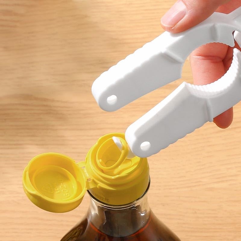 2 Pcs Blue & White Lightweight Water Bottle Opener, Multifunctional