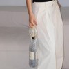 WOFALO store Stylish Resin Handle Wine Bottle Bag with Marble-Pattern