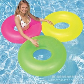 Intex Fluorescent Inflatable Swim Ring for Adults Free Size/3291 5ea