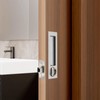 Dontay Pocket Door Handle, Modern Rectangular Keyed Entry Function, (Bed/Bath)