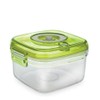 Vacucraft Plastic Food Storage Containers with Airtight Lids - Square