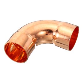 PATIKIL 35mm (1.38") ID Elbow Copper Pipe Fitting, 90 Degree Short Turn Pressure Connector Sweat Solder Welding Connection for Water HVAC Plumbing