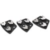 Srliya 3Pcs Trapezoid Diamond Grinder Concrete Grinding Shoes Cutting Tool