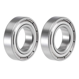 TOP-VIGOR 2Pcs S6902ZZ Deep Groove Ball Bearings, Z2 15mm x 28mm x 7mm Double Sealed Industrial Bearings, Chrome Steel Skateboard Bearings for Electrical Instrument Equipment