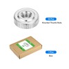 sourcing map 10Pcs M4 Knurled Thumb Nuts, Carbon Steel Round
