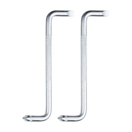 sourcing map 2pcs Offset Screwdriver SL5/PH2 Phillips Flat Head Right Angle 90 Degree Screw Driver Double Ended Z-Type Hand Tool for Home Appliance Repair