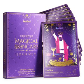 ZealSea ZealSea Collagen Face Masks Skincare, Triple Collagen Mascarillas para la cara for Women, Anti-aging Facial Mask Kit for girls' weekend gift, Biodegradable Bamboo Sheet, Lifting & Nourishing Spa Set