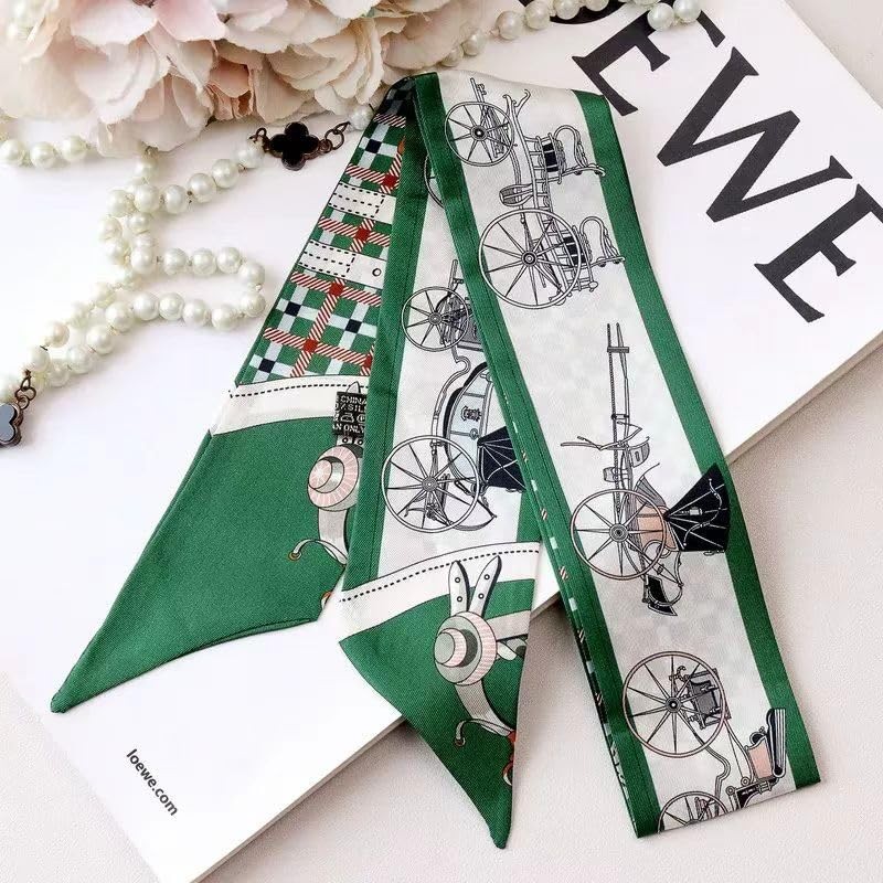 COtheSumay 100% Mulberry Silk Scarf for Handbags,Bags, and Purses,1 Pcs