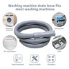 6FT Machine Hoses, Washing Machine Drain Hose With 1Clamp and