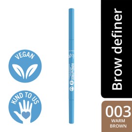 Rimmel London Kind & Free Brow Definer Eyebrow Pencil, Natural Pigments, Natural Effect, Vegan Formula - 003 - Warm Brown, 0.09 g