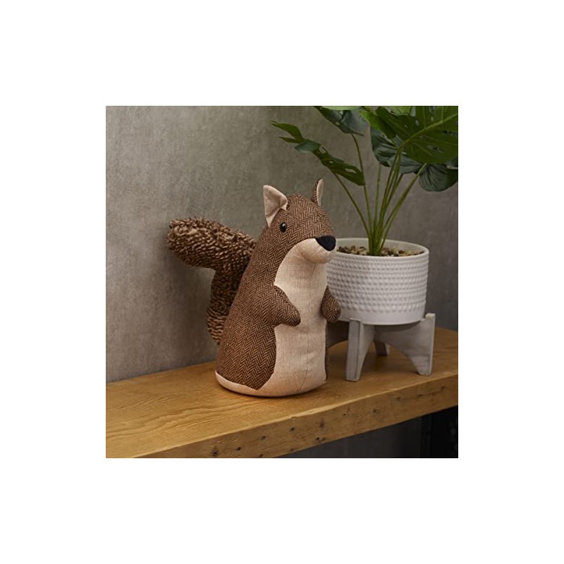 Elements Squirrel - Tapón para puerta con peso, poliéster, café