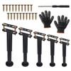 5 Pcs Adjustable Height Bed Support Legs 7.08-12.5 inch with
