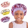 Kids Satin Bonnet - 3 Packs Baby Bonnet for Curly