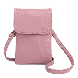 MINICAT Roomy Pockets Small Crossbody Bags Cell Phone Wallet Purses for Women(Lotus Root Powder)