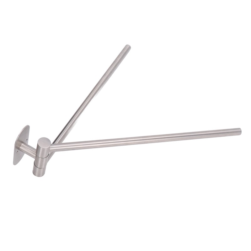 Stainless Steel Toilet Paper Bracket Single Seat 2 Poles Rotatable