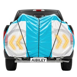Bike Cover for Transport on Rack,15Mil Thickness PE Material,Elastic Straps