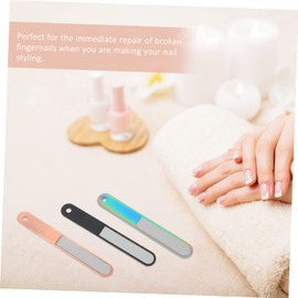 WOONEKY 6pcs Nail Files for Manicure and Pedicure Dual-sided Grit for Natural and Acrylic Nails Easy to Shaping Tools